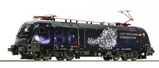 Electric locomotive 1116 158 Licht ins Dunkel Digital with Sound<br /><a href='images/pictures/Roco/Roco-73237.jpg' target='_blank'>Full size image</a>